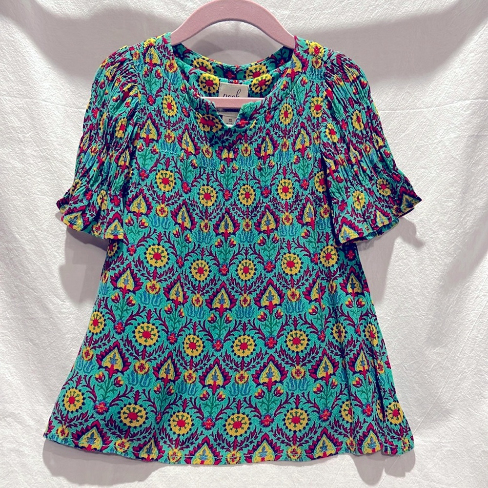 Peek, 6-12 month, Boho gauze dress